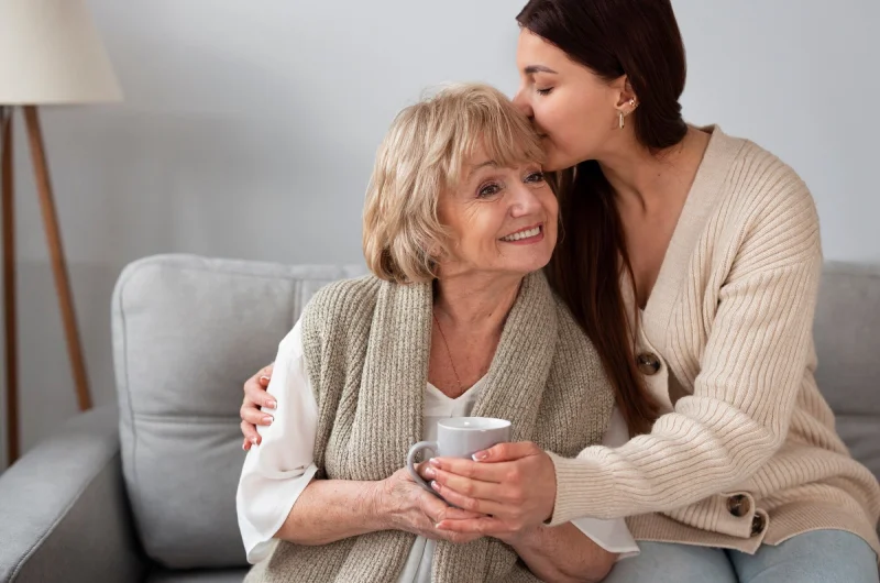 Household support helping create a safe, reassuring family home environment